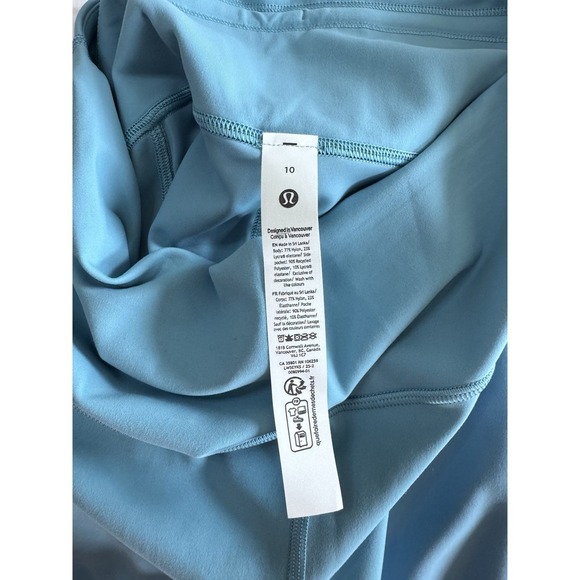 New Lululemon Wunder Train High Rise Tight 25" Size 10 Washed Blue Workout NWT - Picture 10 of 12